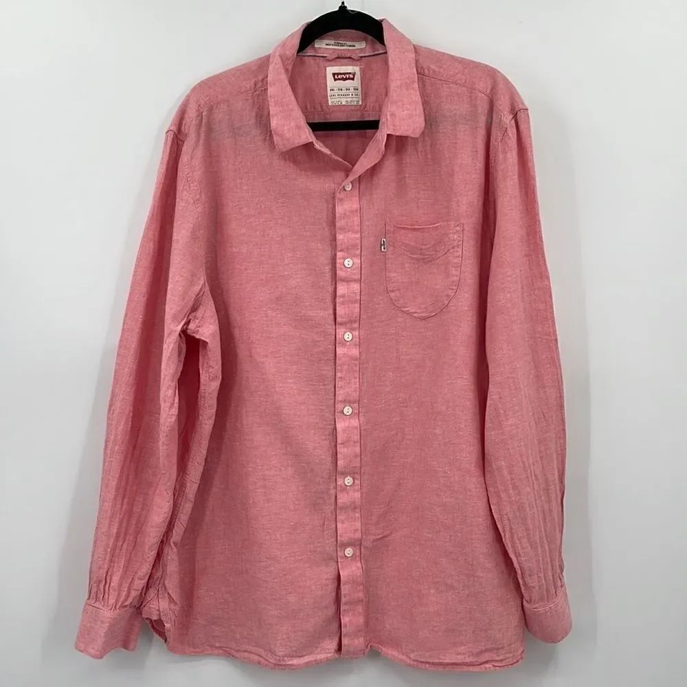 Levis Pink Button down Shirt XXL